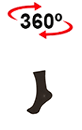 vista 360<sup>0</sup> Ciorapi eleganți fir scoțian AZOR