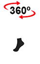 vista 360<sup>0</sup> Calcetín deportivo tobillo ANSAR