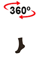 vista 360<sup>0</sup> Calcetín uniforme invierno CARABU