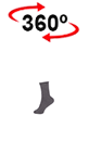 vista 360<sup>0</sup> Meias térmicas NIVAL