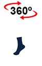 vista 360<sup>0</sup> Calcetín uniforme invierno TUCAN