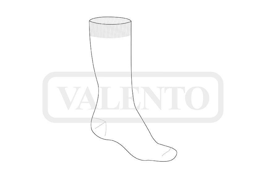 esquema Calcetín uniforme invierno TUCAN