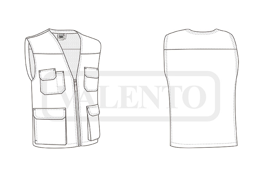 esquema Gilet léger THUNDER