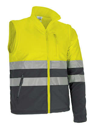 jaune fluo-gris charbon