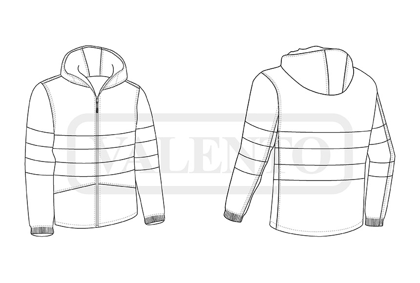 esquema Chaqueta de lluvia FERGUSON