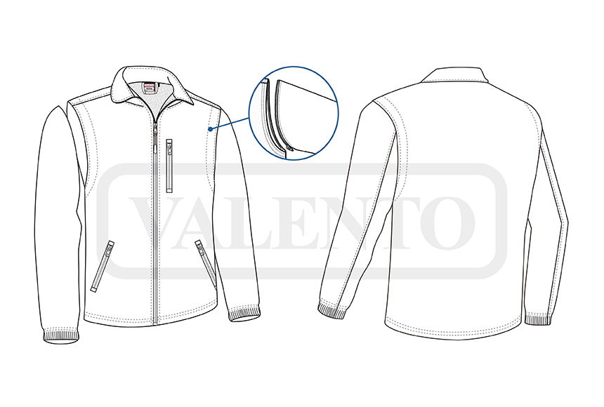 esquema Softshell Jacket with Detachable Sleeves HALIFAX