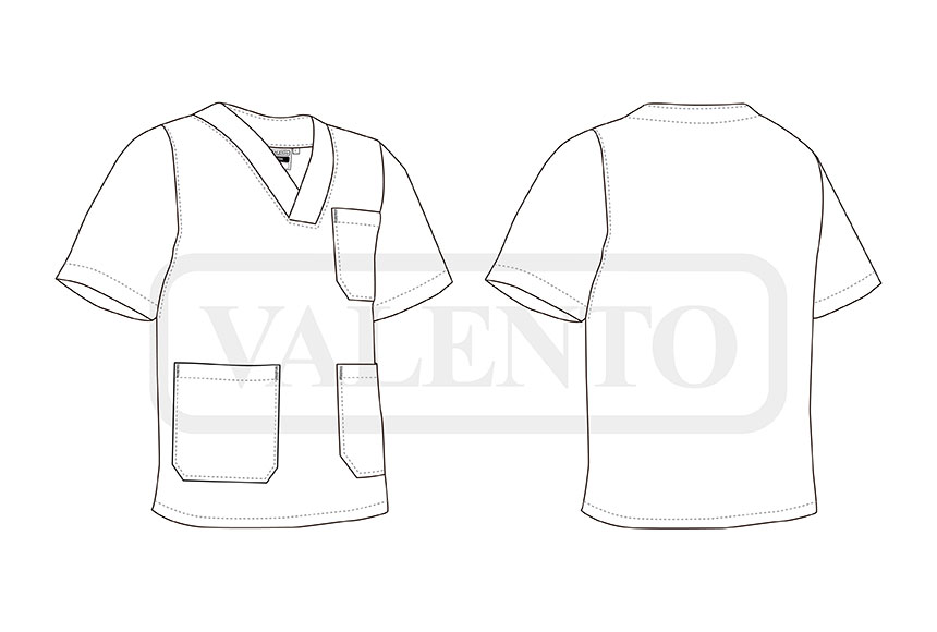 esquema Bluză medicală LINK