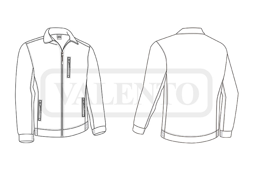 esquema Jachetă softshell PEAK