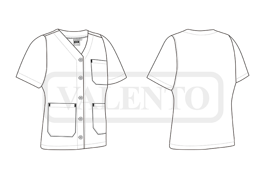 esquema Scrub Top RACHEL