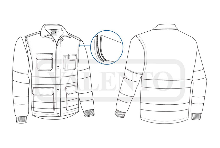 esquema Hi-Vis Detachable Jacket  SEQUOIA