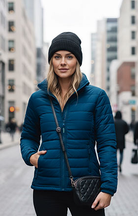 Casaco acolchoado mulher