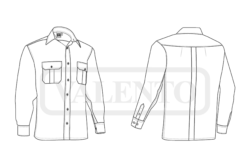 esquema Camisa M/Comprida CONGRESS