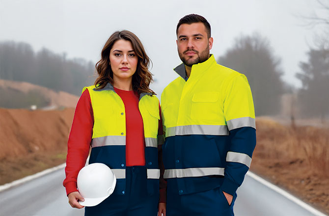 Hi-Vis Detachable Jacket  DONEGAL