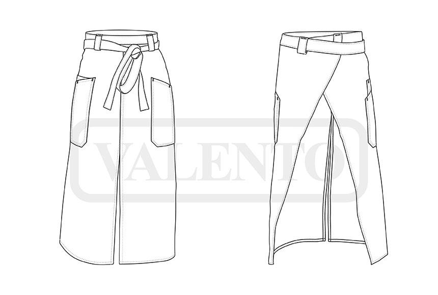 esquema Delantal APPETIZER