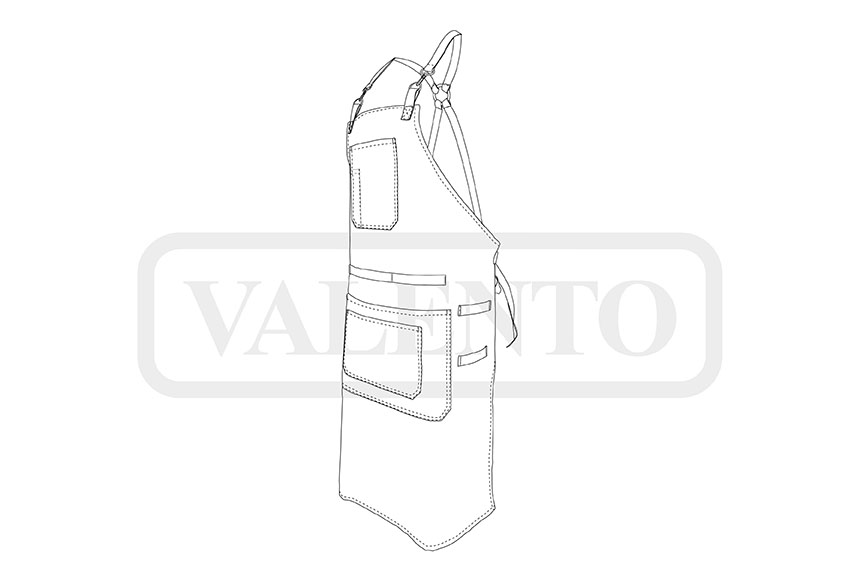 esquema Delantal ARTISAN