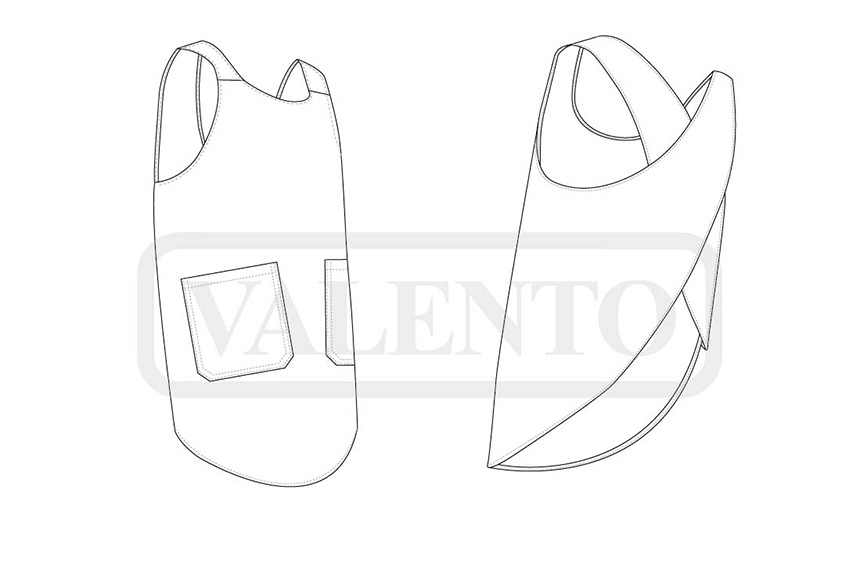 esquema Delantal BASIL