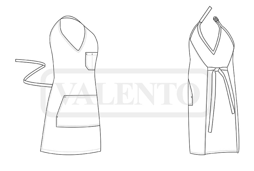 esquema Delantal BISTRO