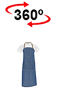vista 360<sup>0</sup> Delantal CORIANDER