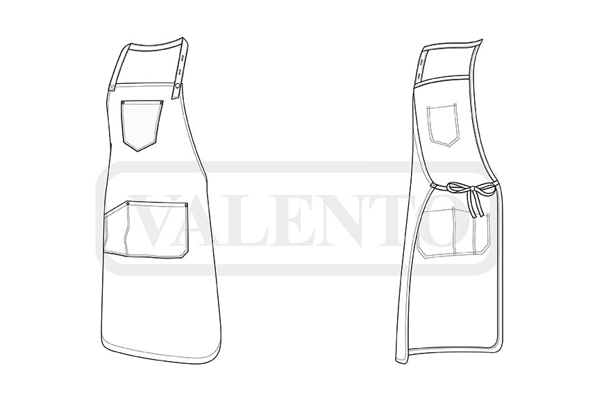 esquema Delantal CORIANDER