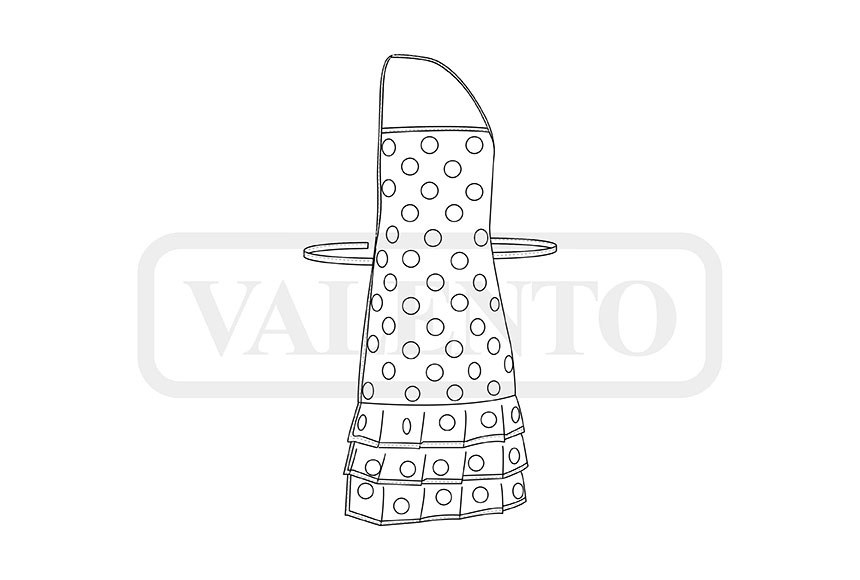 esquema Avental FLAMENCO