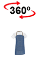 vista 360<sup>0</sup> Delantal MARLON
