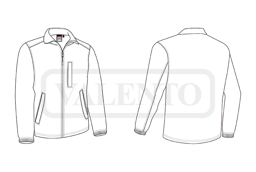 esquema Jachetă fleece WARRIOR