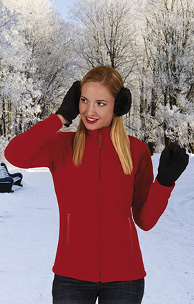 Chaqueta polar mujer con costuras