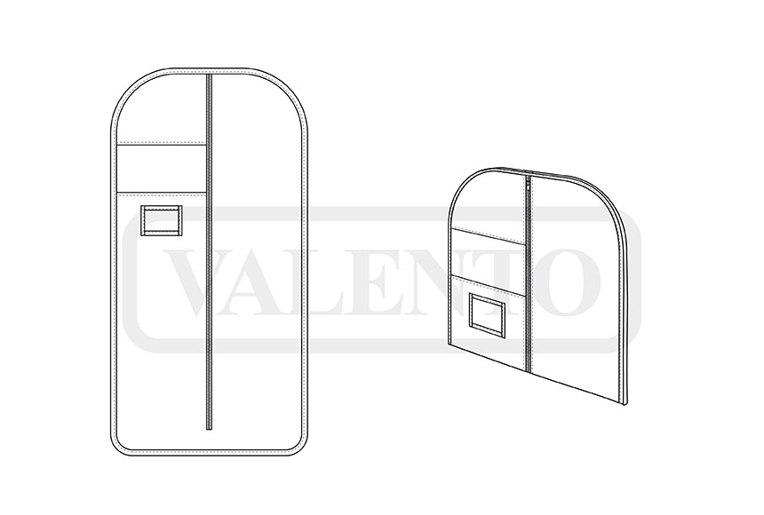 esquema Funda de traje SHERPA
