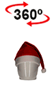 vista 360<sup>0</sup> Gorro navidad NOEL