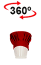 vista 360<sup>0</sup> Gorro de cocina COULANT