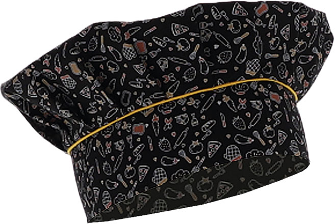 estampado com motivos de cozinha