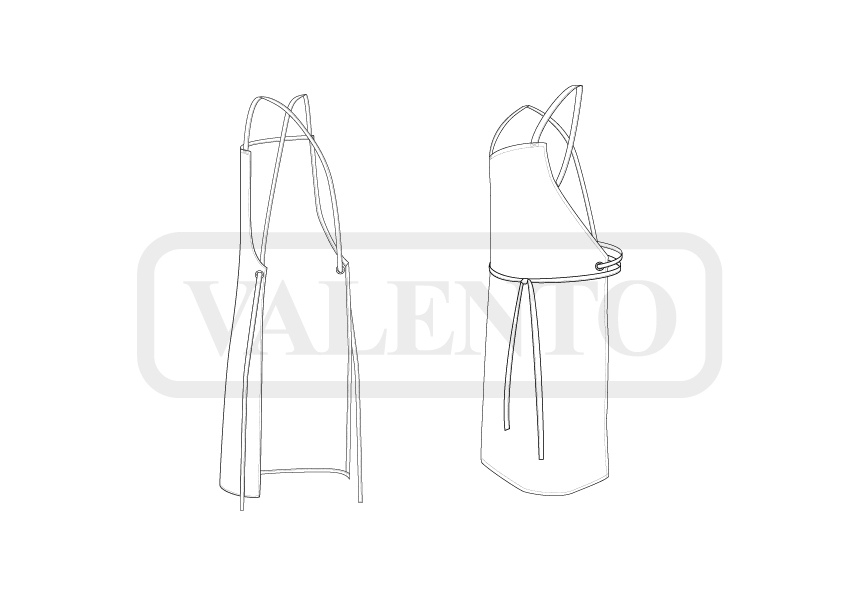 esquema Delantal impermeable SHARK