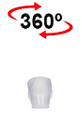 vista 360<sup>0</sup> Berretto usa e getta FORK