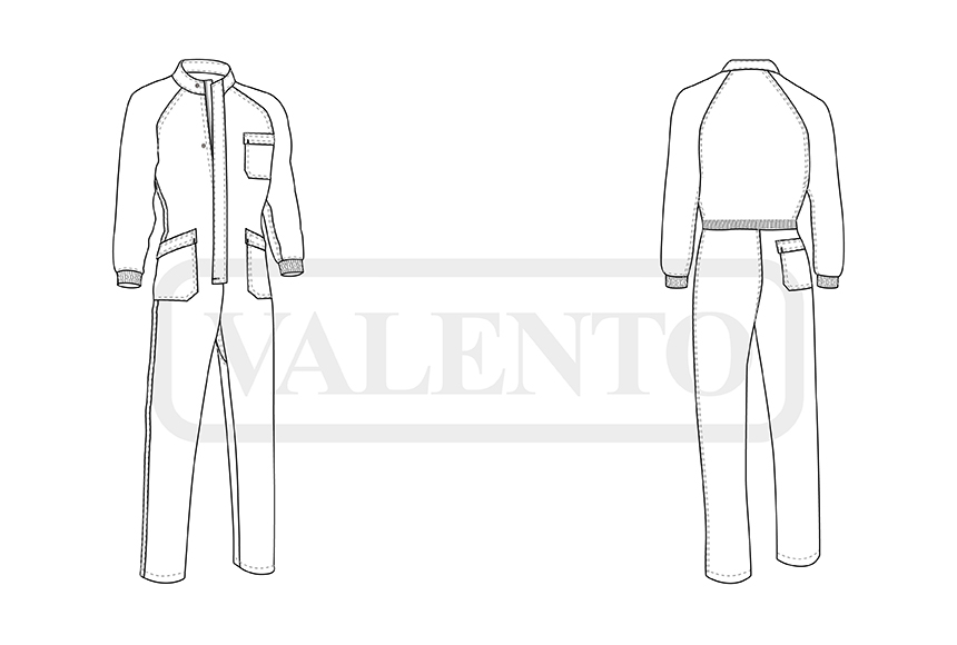 esquema Flame-Resistant Overall MECHANIC