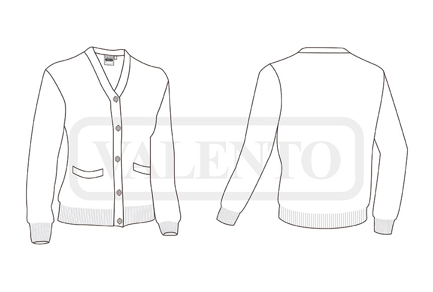 esquema Jachetă damă CARDIGAN