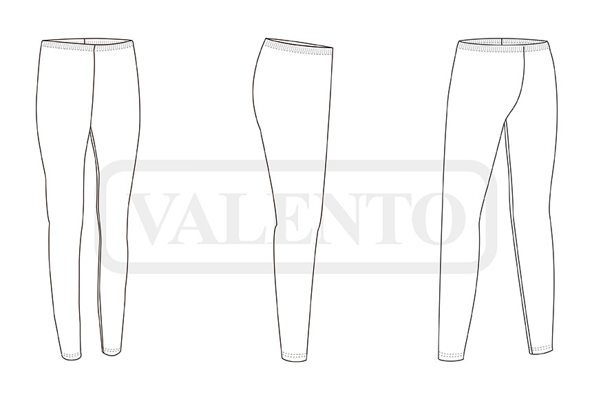 esquema Leggings donna lucido LARA