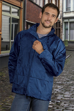 Result - Veste et Pantalon de Pluie - Homme (XL) (Bleu Marine)