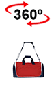 vista 360<sup>0</sup> Bolsa desportiva SQUAD