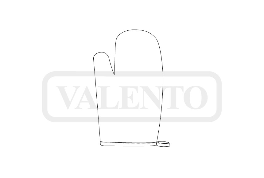 esquema Oven glove BERRY