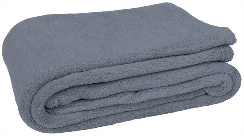 manta CUSHION gris humo