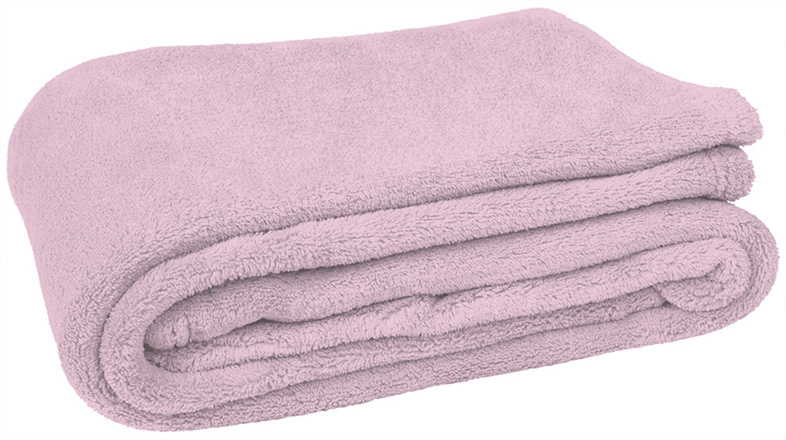 manta CUSHION rosa pastel