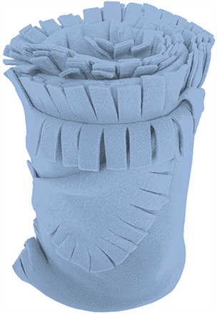 manta polar SNOW azul celeste