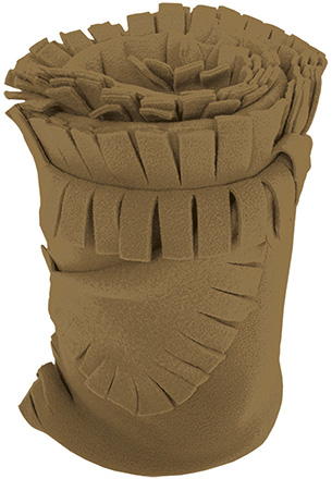 manta polar SNOW marron kamel