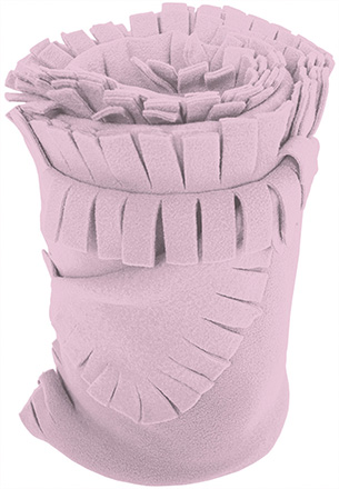 manta polar SNOW rosa pastel