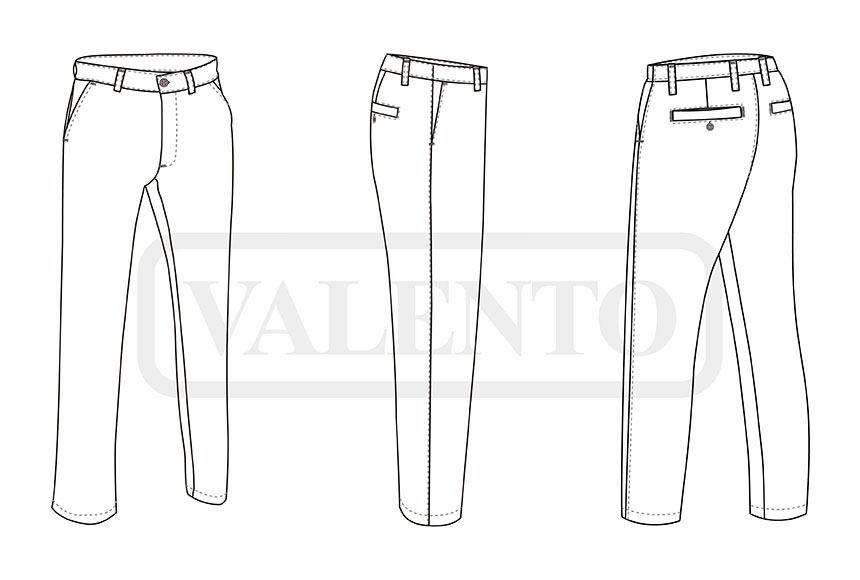 esquema Chino trousers ALEXANDER