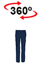 vista 360<sup>0</sup> Pantalón BULL