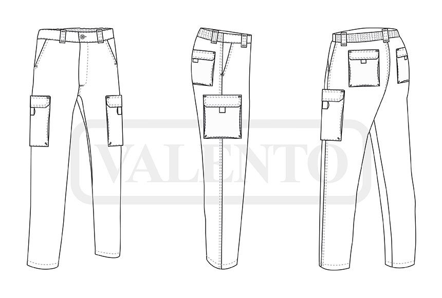 esquema Pantaloni CHESTNUT