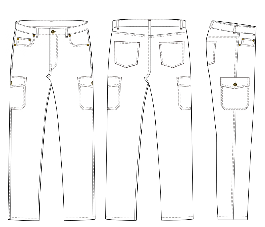 esquema Pantalon vaquero CLEVELAND