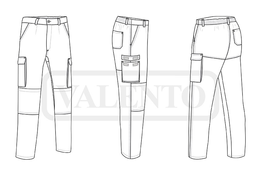 esquema Pantalon DARKO