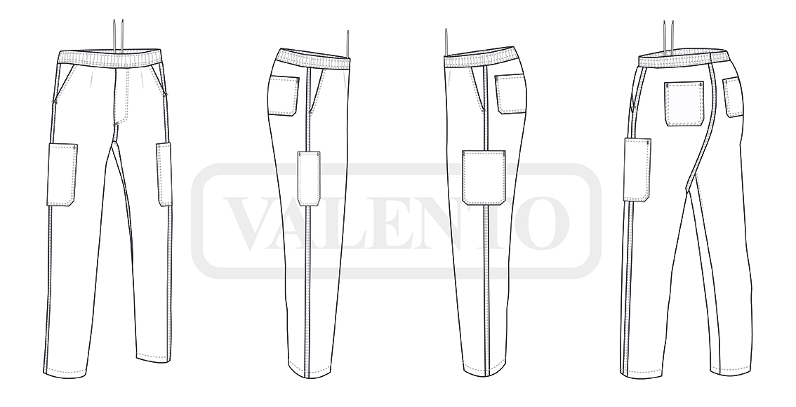 esquema Pantalón DELTA